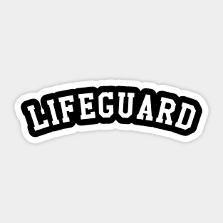 Lifeguard Sticker